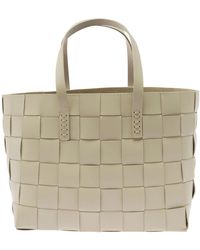 Dragon Diffusion - Japan Tote (Flat Leathr Handles) Box Weave Basket 4Cm Straps - Lyst