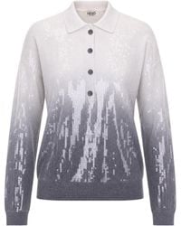 Liu Jo - Sequin Polo Sweater Viscose Tops - Lyst