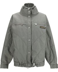 The Attico - High-Neck Bomber With Zips - Lyst