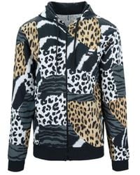 Moschino - Moschino Swim Leopard Logo Hooded Sweatshirt - Lyst