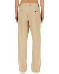 Lanvin - Twisted Chino Pants Cotton Trousers - Lyst