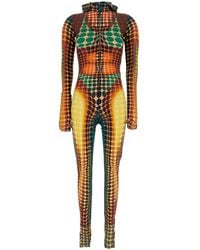 Jean Paul Gaultier - One-Piece Jumpsuit With Hood And All-Over Print - Lyst
