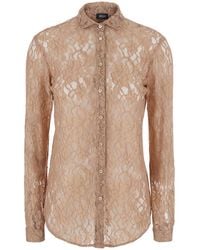 Le Plain - Shirt With Lace Embroidery, Blouses - Lyst