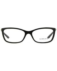 Versace - Eyeglasses Rectangle Full Rim, Frame And Clear Demo Lenses Lens Ve3186Gb1 Sunglasses - Lyst