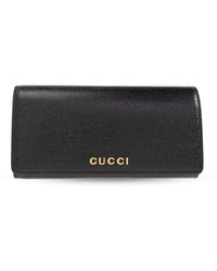 Gucci - Leather Wallet With Logo, - Lyst