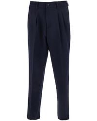 Low Brand - Pants With Elastic Waist And Belt Loops - Lyst