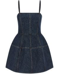 Fendi - 'Ff' Denim Dress - Lyst