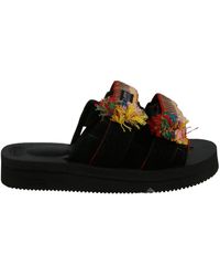 Lanvin Double Velcro Sandals - Black