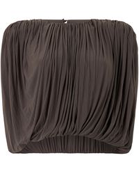 Magda Butrym - Sleeveless Pleated Top Cuprammonium Rayon Tops - Lyst