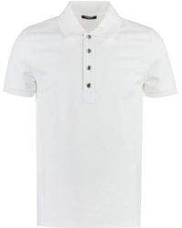Balmain - Knitted Cotton Polo Shirt - Lyst