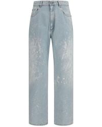 MM6 by Maison Margiela - Blue Cotton Straight - Lyst