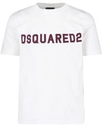 DSquared² - T-Shirt With Round Neckline - Lyst