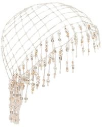 Rabanne - Beanie With Pearl Fringes - Lyst