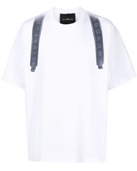 John Richmond - 100% Cotton T-Shirt With Heat Pressed Print On The Back - Lyst