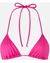 Mc2 Saint Barth - Fuchsia Triangle Top Swimsuit Leah - Lyst
