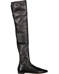 Bottega Veneta - Leather Over-The-Knee Boots - Lyst