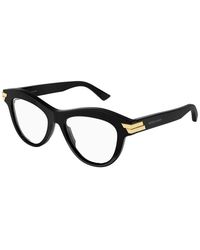 Bottega Veneta - Eyeglasses Cat Eye Full Rim, Frame And Clear Demo Lenses Lens Bv1105O001 - Lyst