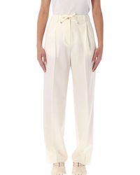Moncler - Wool Gabardine Tailored Trousers - Lyst