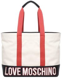 Love Moschino - Cotton Free Time Shopping Bag - Lyst