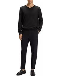 BOSS - Melba V-Neck Virgin Wool Sweater Clothing Knitwear - Lyst