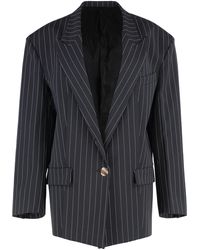 The Attico - Single-Breasted One Button Jacket Polyester Blazers - Lyst