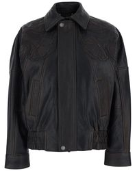 Golden Goose - 'Journey' With Classic Collar And All-Over Floral Embroidery - Lyst