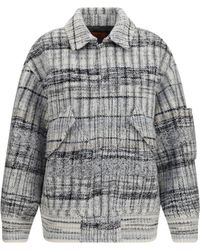 Missoni - Oversized Check Wool-Blend Bomber Jacket - Lyst