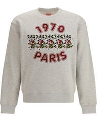 KENZO - Wild Tiger Cotton Sweatshirt Sweatshirts - Lyst