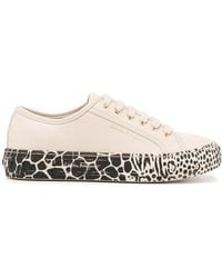 Ferragamo - Gancini Printed Sole Sneakers - Lyst
