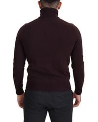 Dolce & Gabbana - Wool Turtle Neck Pullover Sweater Virgin Clothing - Lyst