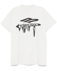 Balenciaga - T-Shirt With Vintage Effect - Lyst