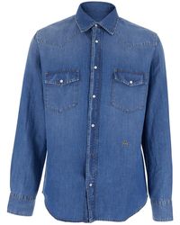 Jacob Cohen - Shirt Western Cotton-Linen - Lyst