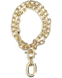 Rabanne - Xl Link Chain Necklace Brass Bracelets - Lyst