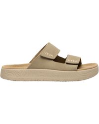 Veja - Sandals Etna Taupe Suede - Lyst