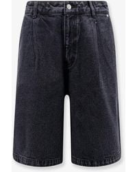 DUNST - Back Denim Bermuda Shorts - Lyst