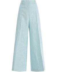 Etro - Jacquard Trousers In Stretch Cotton - Lyst