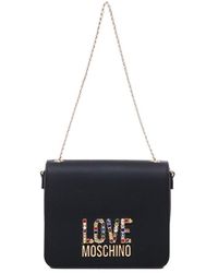 Moschino - Embellished Chain-linked Shoulder Bag - Lyst
