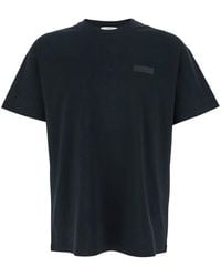 Givenchy - Crewneck T-Shirt With Logo Patch On The Front - Lyst