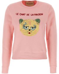 Valentino Garavani - Le Chat De La Maison Sweatshirt Cotton - Lyst