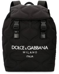 Dolce & Gabbana - Backpack With Logo Print - Lyst