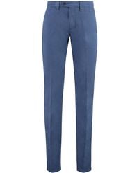 Canali - Cotton Blend Trousers - Lyst
