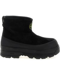 Stone Island - Suede Ankle Boots - Lyst