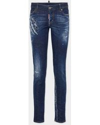 DSquared² - Dsquared2 Distressed Denim Jeans - Lyst