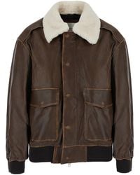 DUNST - A-2 Leather Blouson Lamb Coat - Lyst