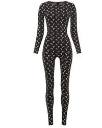 Marine Serre - Moon Slim-Fit Bodysuit Polyamide Top - Lyst