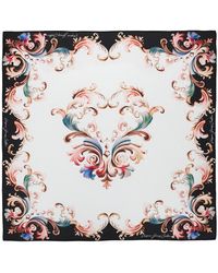 Versace Jeans Couture - Silk Foulard Scarf - Lyst