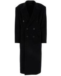 Balenciaga - Cashmere Blend Oversize Cinched Coat - Lyst
