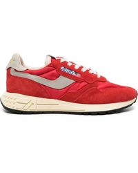 Autry - Reelwind Low Sneakers In Red Nylon And Suede - Lyst