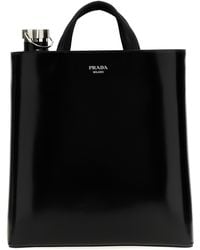 Prada - Leather + Bottle Shopping Bag - Lyst