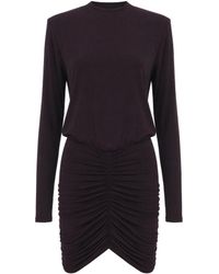 ANDAMANE - Abito Arricciato Rouge Noir - Lyst